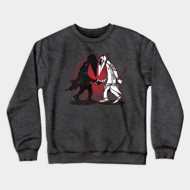 Ninja VS Ninja Crewneck Sweatshirt by AndreusD